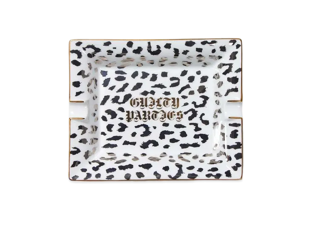 WACKO MARIA LEOPARD ASHTRAY-LARGE "White"