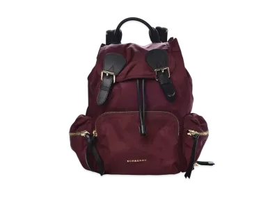 Burberry Runway Nylon Backpack "Maroon"
