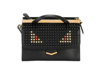 FENDI Monster Studs Shoulder Bag "Black"