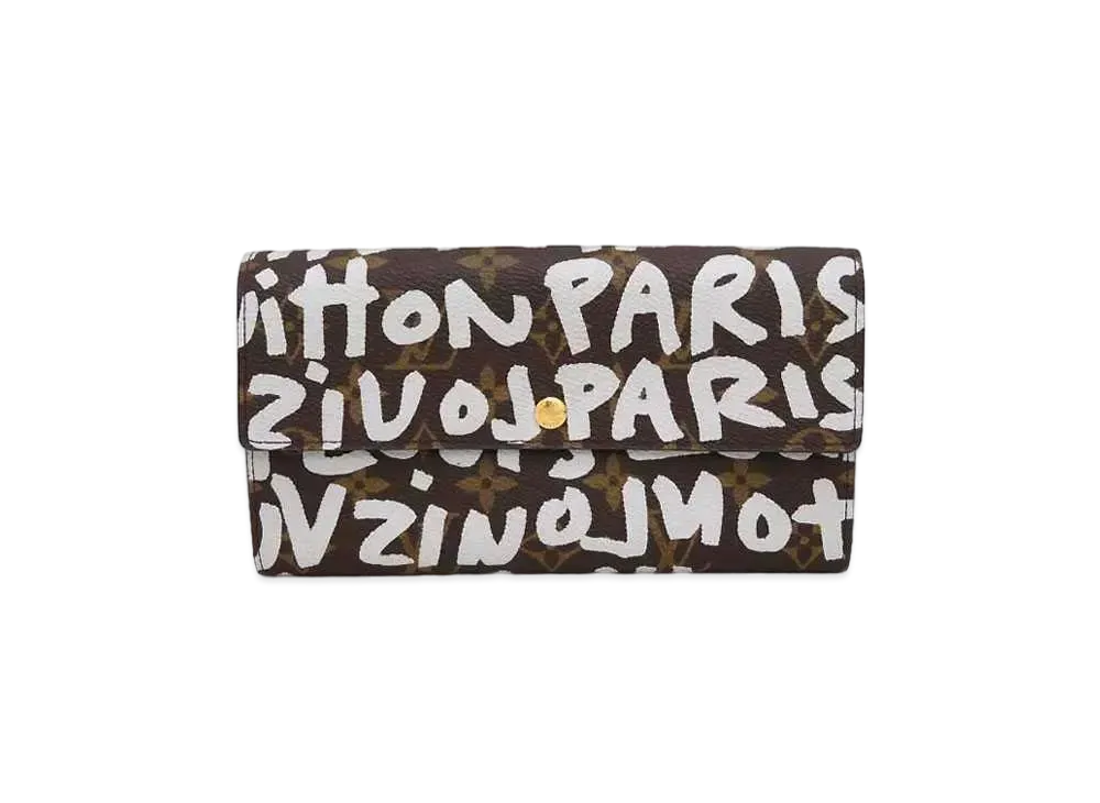 Louis Vuitton Credit Coin Purse Wallet Monogram Graffiti "Argent"