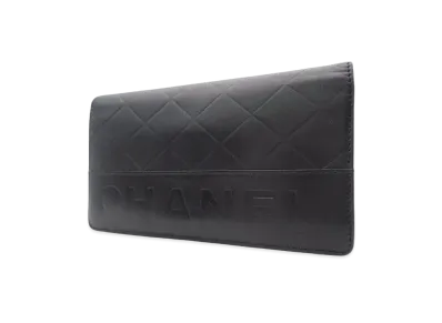 CHANEL Matelasse Long Wallet "Black"
