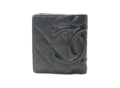 CHANEL Cambon Compact Wallet "Black/Pink"