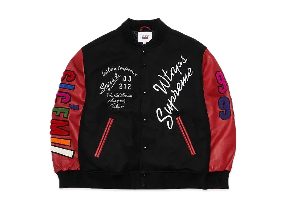Supreme / WTAPS Varsity Jacket "Black"