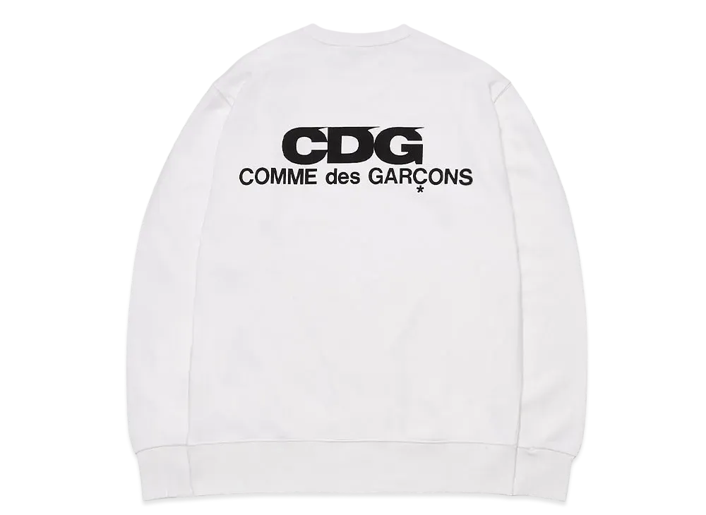 Comme des Garçons CREW NECK SWEATSHIRT "White"