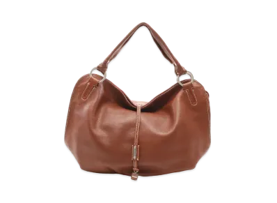 CELINE Bitter Sweet Leather Handle Bag "Brown"