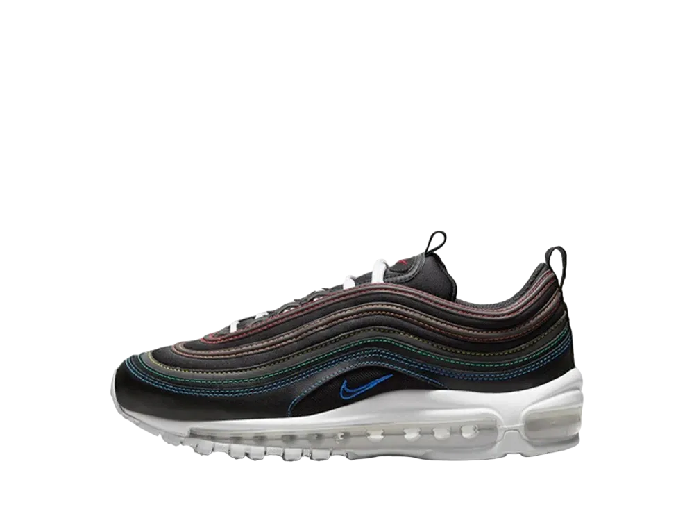Nike Women's Air Max 97 "Black/Rainbow Stitching"