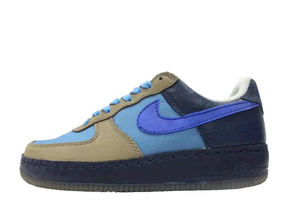 Stash × Nike Air Force 1 Low I/O PRM "Harbor Blue/Sport Royal-Soft Grey"