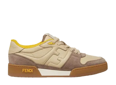 FENDI Match Low Top "Beige Suede"