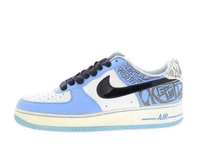 UNDEFEATED × Entourage × Nike Air Force 1 Low PRM Fukijama "White/University Blue"