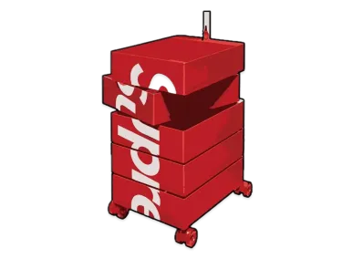Supreme / Magis 5 Drawer 360 Container "Red"