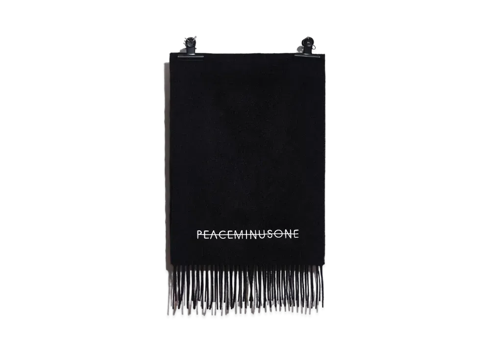 PEACEMINUSONE PMO CASHMERE SCARF #1 "Black" / G-DRAGON