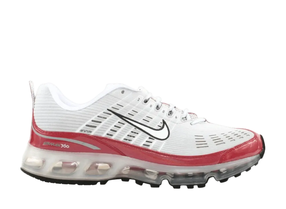 ナイキ エアマックス 360 "メタリックシルバー/バーシティレッド"
