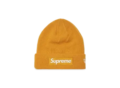 Supreme New Era® Box Logo Beanie "Light Mustard" (21FW)