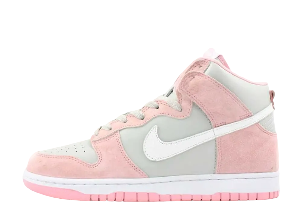 ナイキ ウィメンズ ダンク ハイ "ナチュラル グレー/ホワイト リアル ピンク"