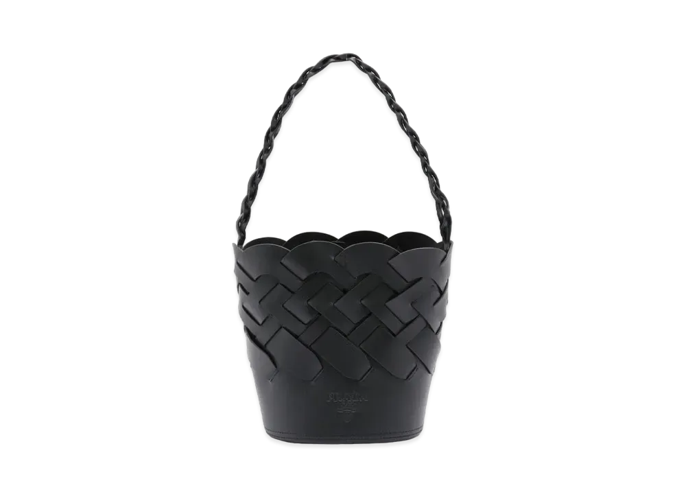 プラダ トレス レザー ハンドバッグ 