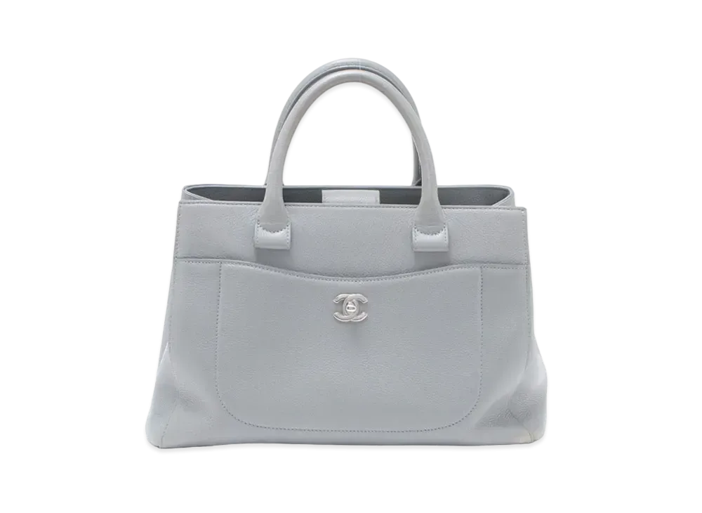 CHANEL Neo Executive Caviar Skin Hand Bag "Gray"