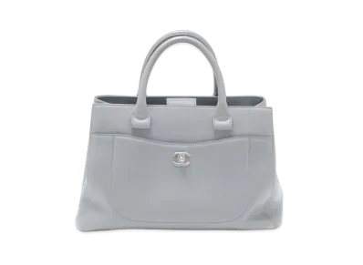 CHANEL Neo Executive Caviar Skin Hand Bag "Gray"