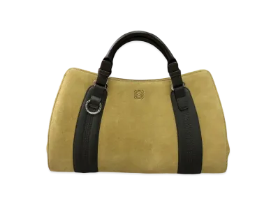 LOEWE Anagram Suede Handbag "Beige"