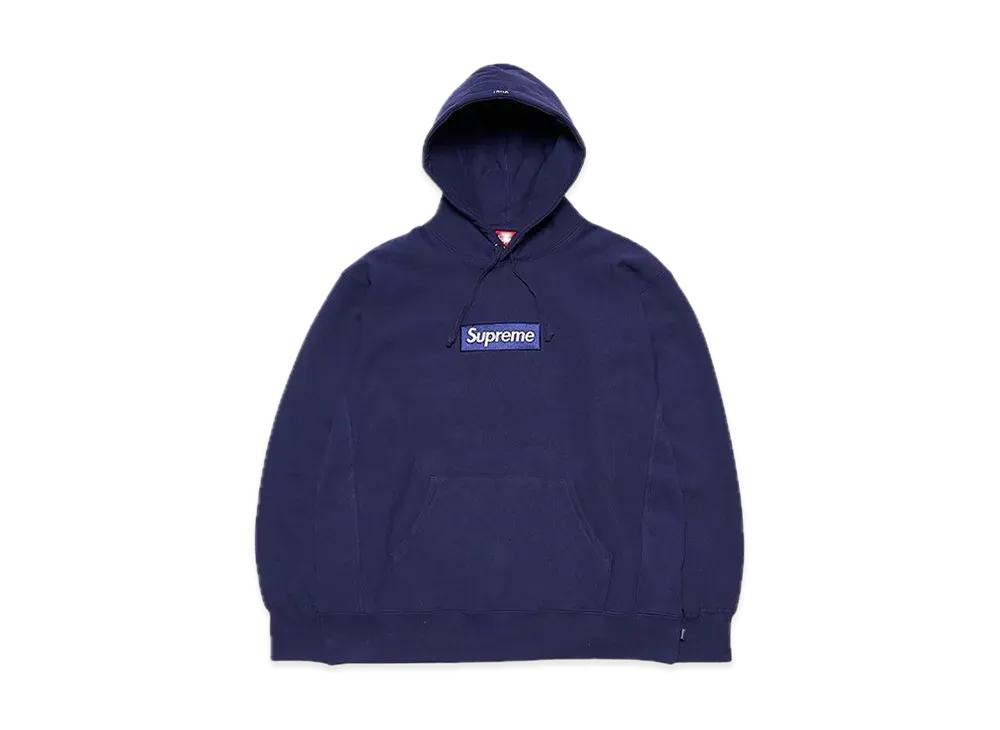 Supreme Box Logo Hooded Sweatshirt "Washed Navy" (21FW)