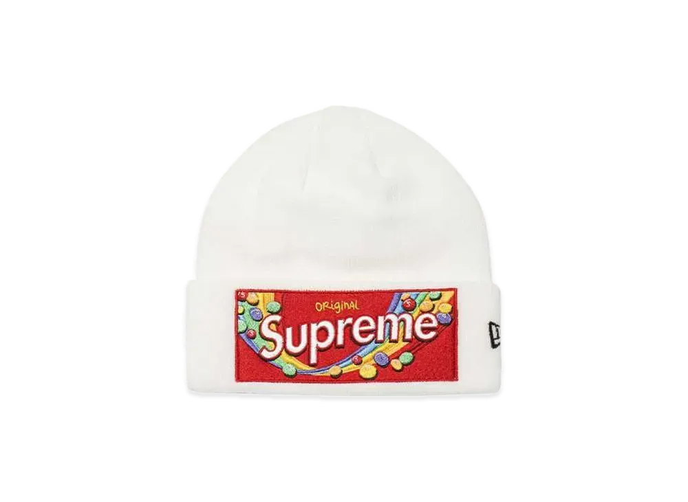 Supreme / Skittles / New Era Beanie "White"