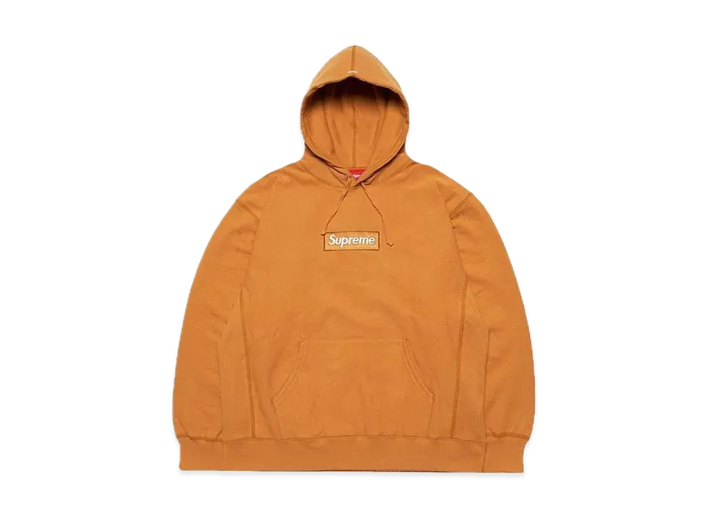 Supreme Box Logo Hooded Sweatshirt "Light Mustard" (21FW)