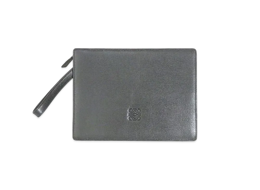 LOEWE Leather Clutch Second Bag "Black"
