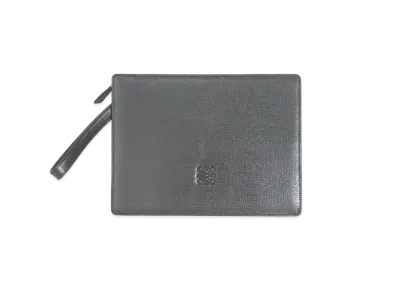 LOEWE Leather Clutch Second Bag "Black"