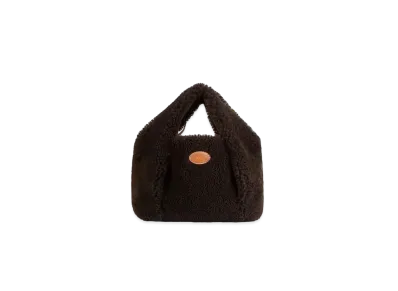 TOD'S Shirt Shopping Bag In Sheepskin Mini "Brown"