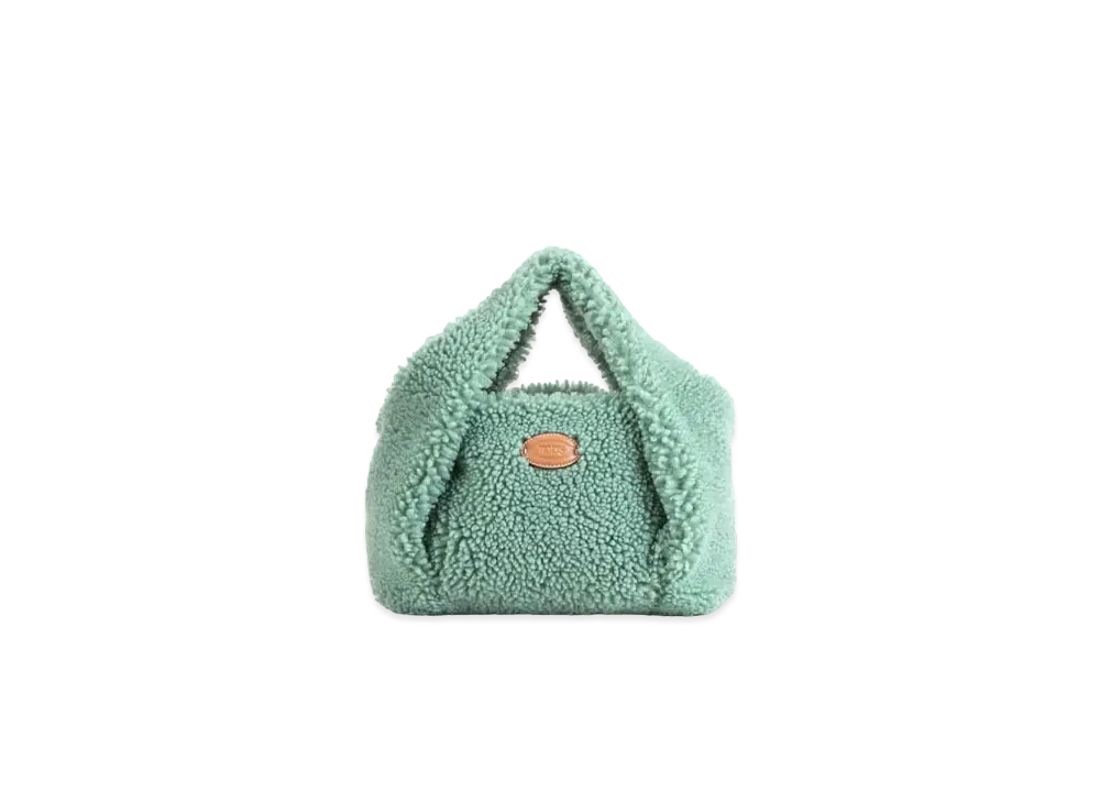 TOD'S Shirt Shopping Bag In Sheepskin Mini "Green"