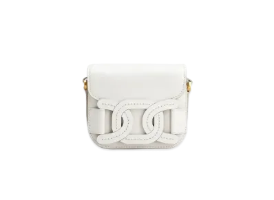 TOD'S Crossbody Bag In Leather Mini "White"