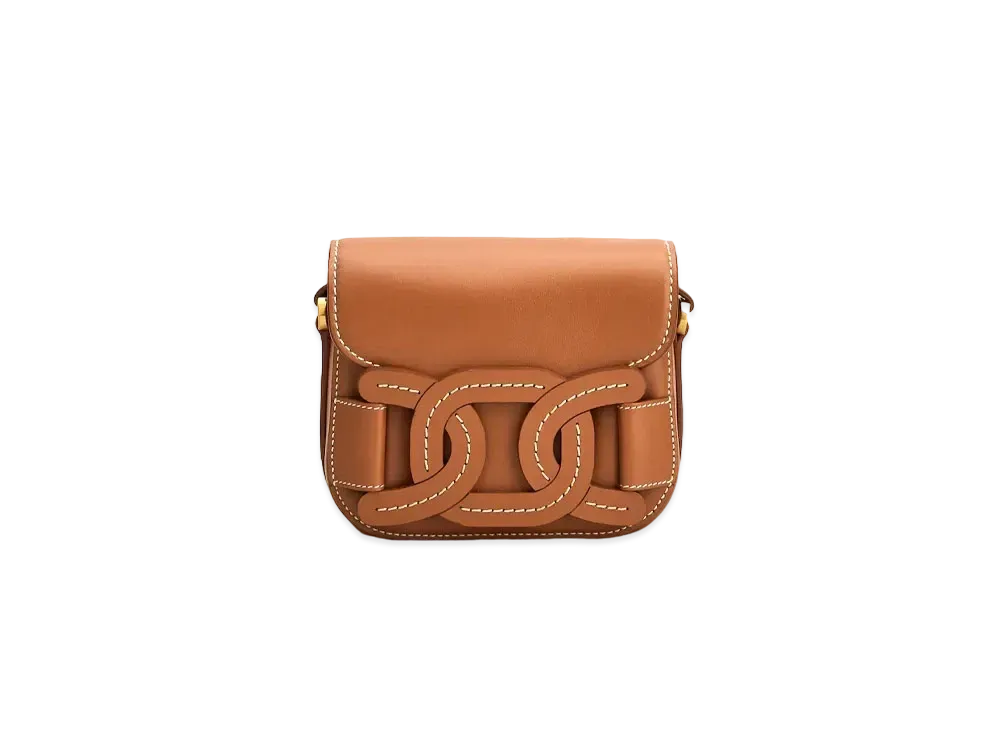 TOD'S Crossbody Bag In Leather Mini "Brown"