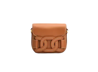TOD'S Crossbody Bag In Leather Mini "Brown"