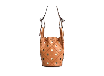 TOD'S Leather Bucket Bag Mini "Brown"