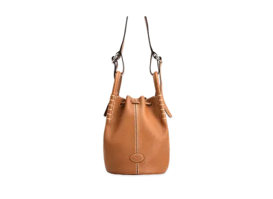 TOD'S Bucket Bag In Leather Mini "Brown"
