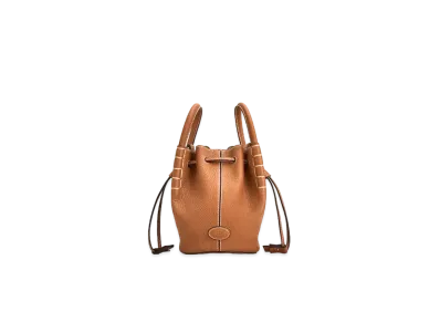 TOD'S Bucket Bag In Leather Micro "Brown"
