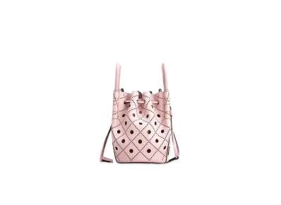 TOD'S Leather Bucket Bag Micro "Pink"