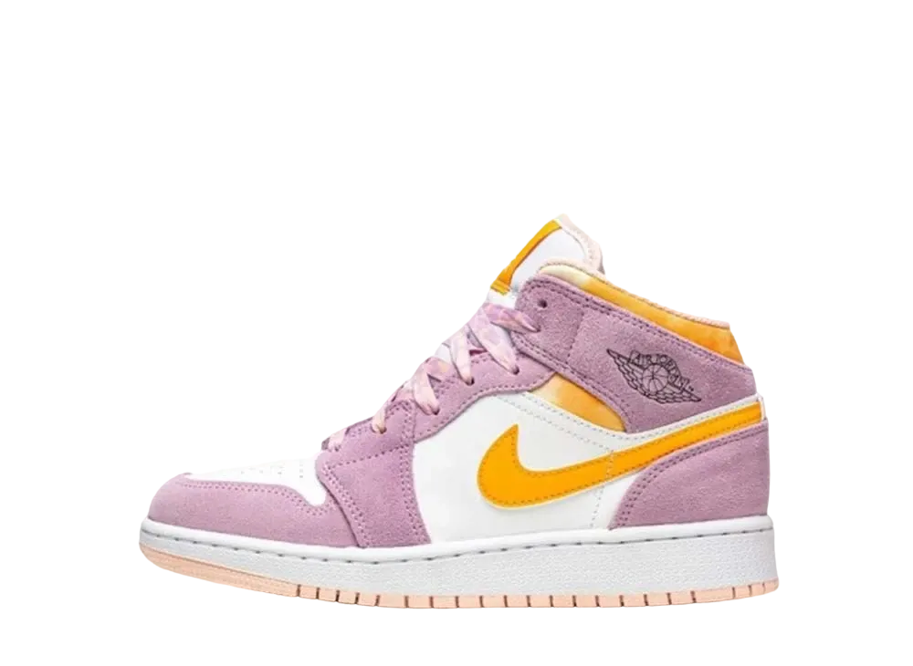 ナイキ GS エアジョーダン 1 ミッド SE "アークティク ピンク"