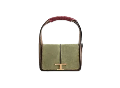 TOD'S Timeless Bag Mini In Suede "Green"
