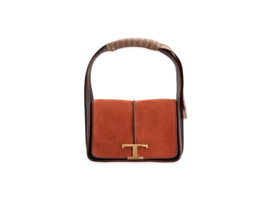 TOD'S Timeless Bag Mini In Suede "Brown"