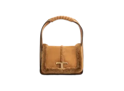 TOD'S Timeless Bag Mini In Sheepskin "Brown"