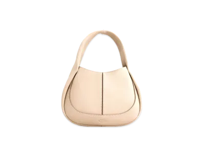 TOD'S Shirt Hobo Bag Small "Off White"