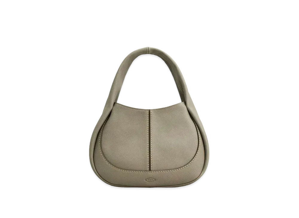 TOD'S Shirt Hobo Bag Small "Grey"