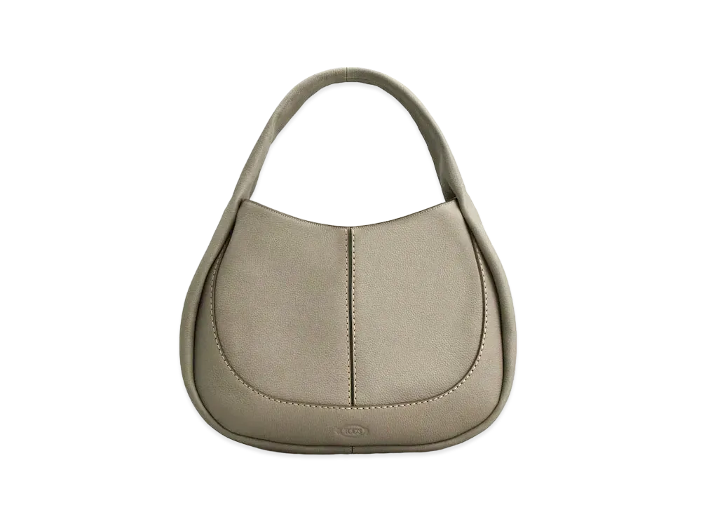 TOD'S Shirt Hobo Bag Medium "Grey"