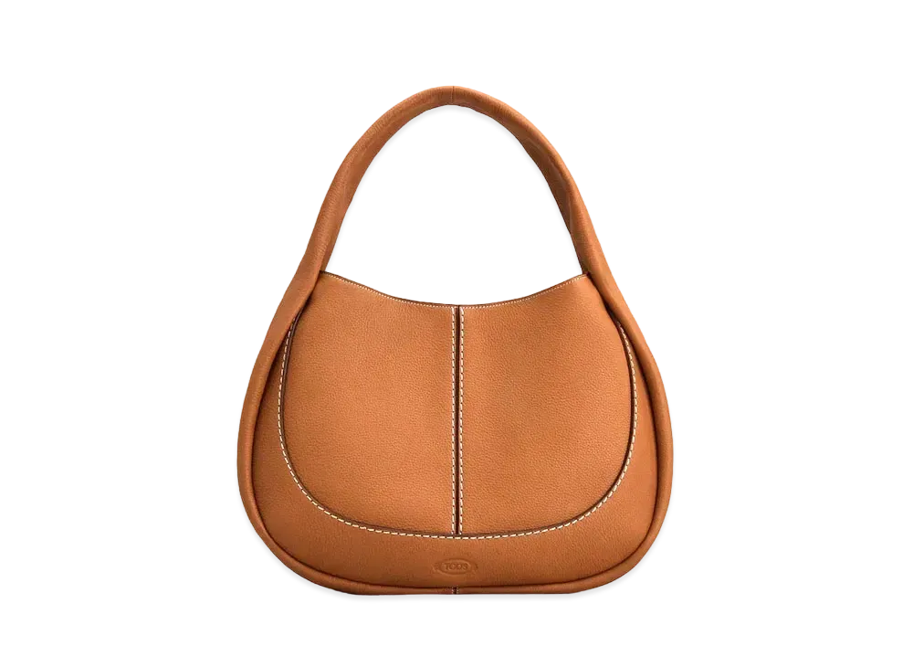 TOD'S Shirt Hobo Bag Medium "Brown"