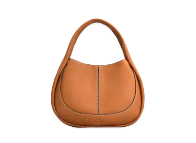 TOD'S Shirt Hobo Bag Medium "Brown"