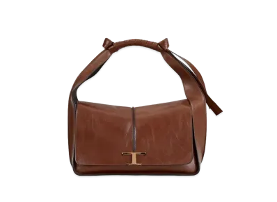 TOD'S Timeless Bag In Leather Medium "Brown"