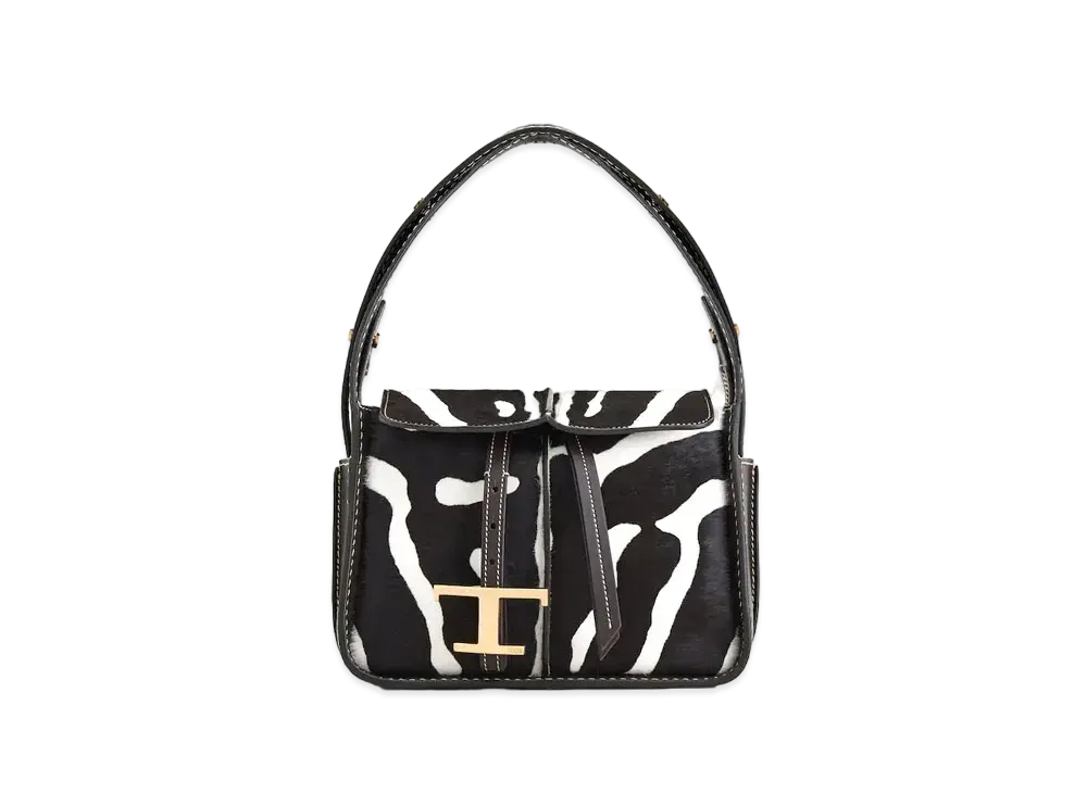 TOD'S Leather Bag Mini "Brown/White"