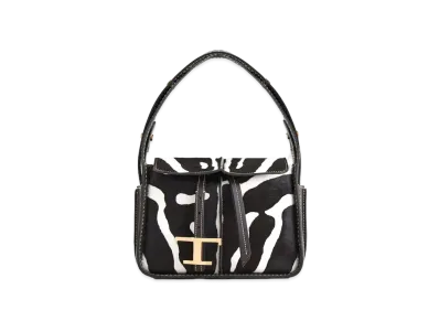 TOD'S Leather Bag Mini "Brown/White"