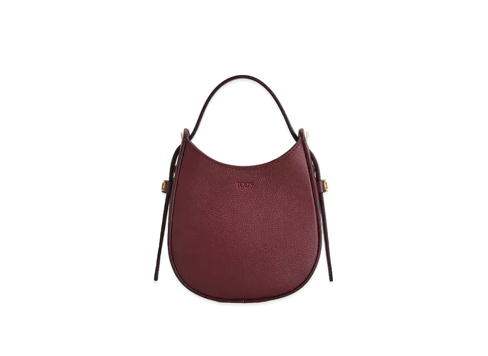 TOD'S Oboe Bag Micro "Burgundy"
