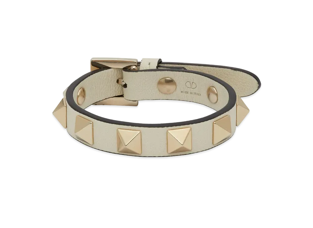 Valentino Rock Studs Bracelet "White"
